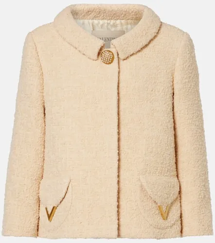 Embellished wool-blend tweed jacket - Valentino Garavani - Modalova