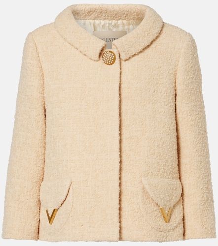 Embellished wool-blend tweed jacket - Valentino Garavani - Modalova