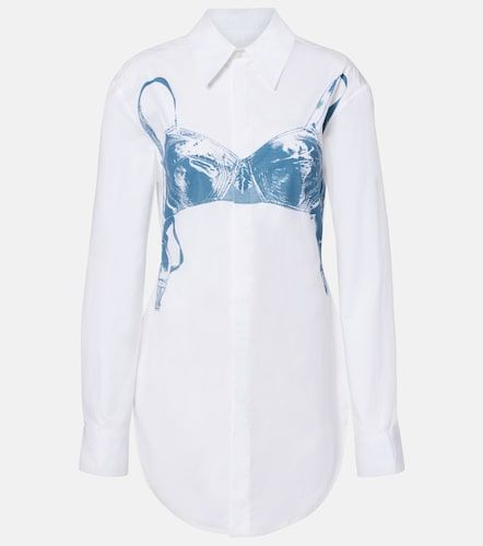 Camicia in misto cotone con stampa - Jean Paul Gaultier - Modalova