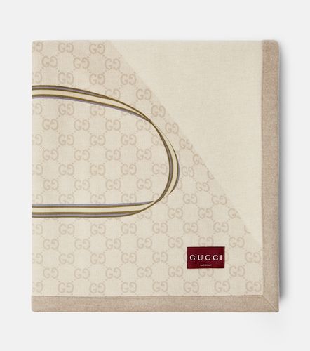 Manta de lana estampada con GG - Gucci - Modalova