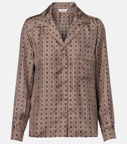 Camisa Disco de sarga de seda estampada - Max Mara - Modalova