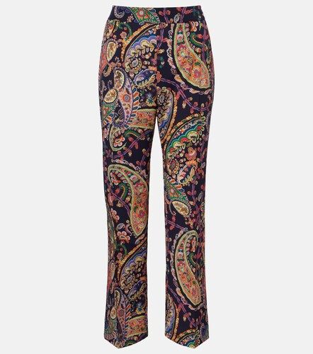 Pantaloni regular con stampa paisley - Etro - Modalova