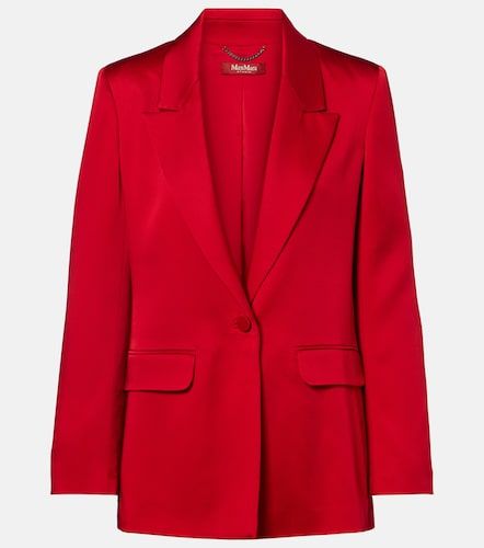 Max Mara Blazer de crepé satén - Max Mara - Modalova