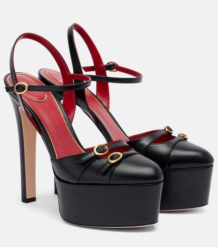 Crasher 145 leather platform pumps - Valentino Garavani - Modalova