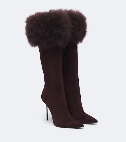 Lidia suede knee-high boots - Paris Texas - Modalova