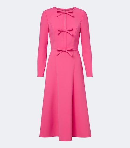 Vestido midi con lazo de crepé - Carolina Herrera - Modalova