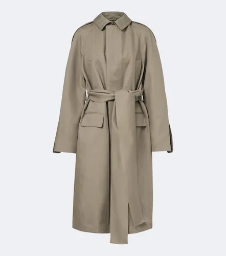 Abrigo de algodón con cinturón - Victoria Beckham - Modalova