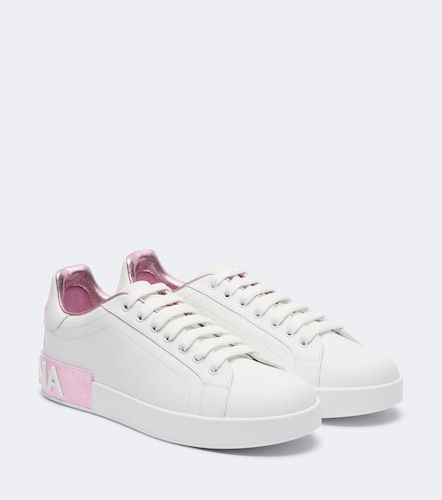 Portofino leather sneakers - Dolce&Gabbana - Modalova