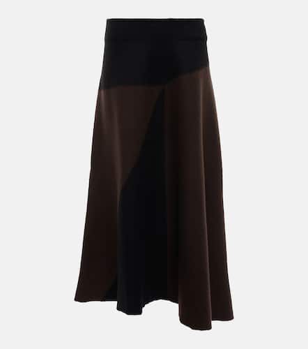 Jil Sander Two-tone wool midi skirt - Jil Sander - Modalova