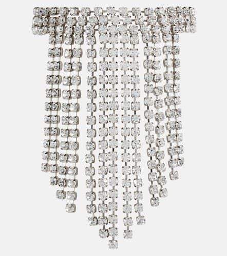 Crystal-embellished fringe necklace - Alessandra Rich - Modalova