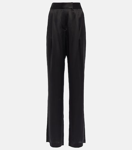 Pantalones anchos en satén de seda - The Sei - Modalova