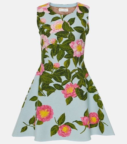 Abito corto con stampa - Oscar de la Renta - Modalova