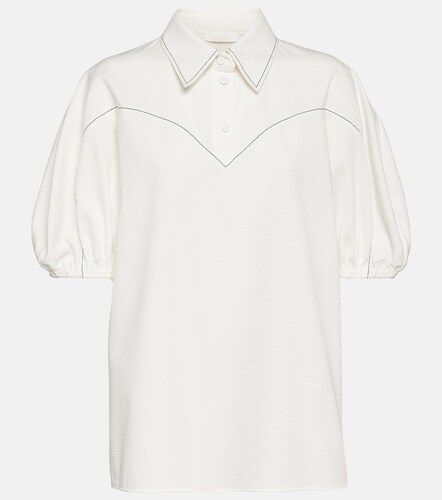 Chloé Blusa de algodón con mangas abullonadas - Chloe - Modalova