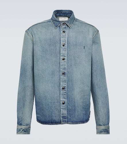 Saint Laurent Cassandre denim shirt - Saint Laurent - Modalova