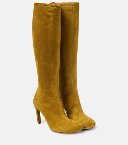 Suede knee-high boots - Dries Van Noten - Modalova