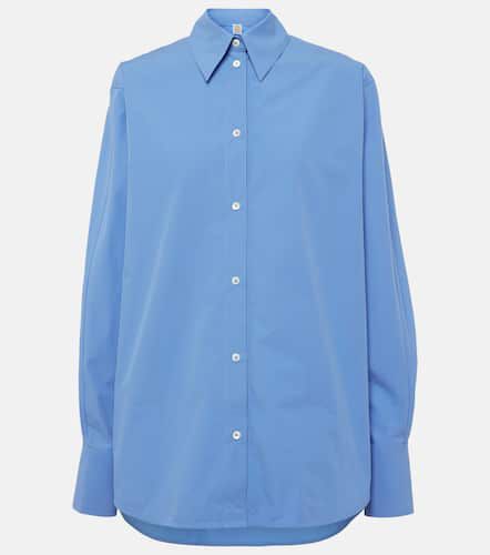 Oversized cotton poplin shirt - Toteme - Modalova