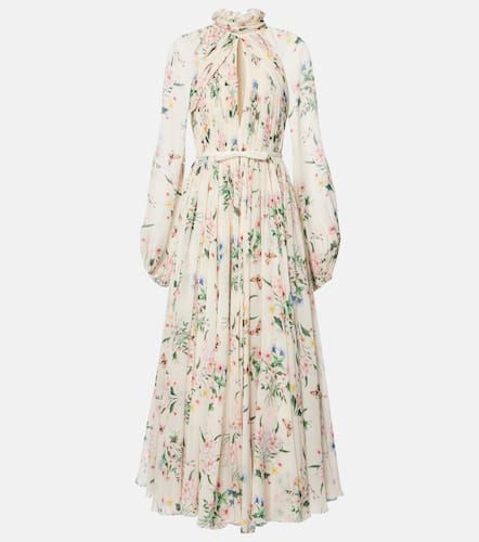 Floral silk midi dress - Giambattista Valli - Modalova