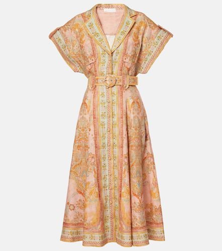 Acacia belted linen shirt dress - Zimmermann - Modalova