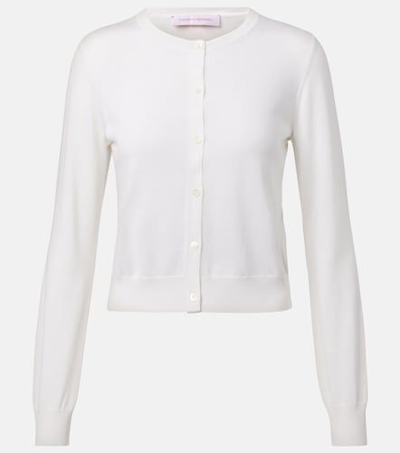 Cardigan in seta e cotone - Carolina Herrera - Modalova