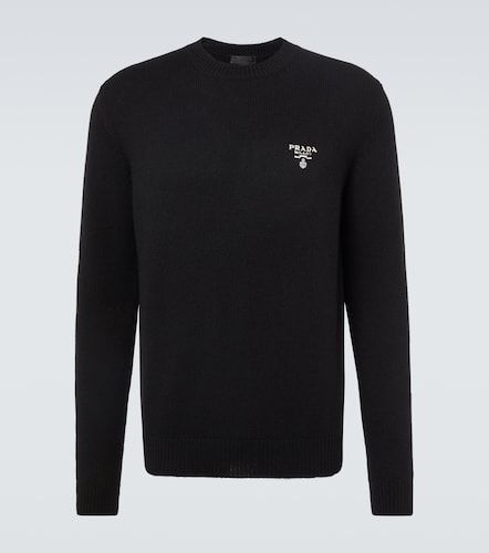 Prada Pullover in cashmere con logo - Prada - Modalova