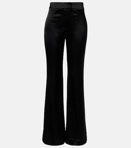 Julianne high-rise satin flared pants - Galvan - Modalova