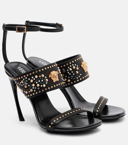 La Medusa 105 studded leather sandals - Versace - Modalova