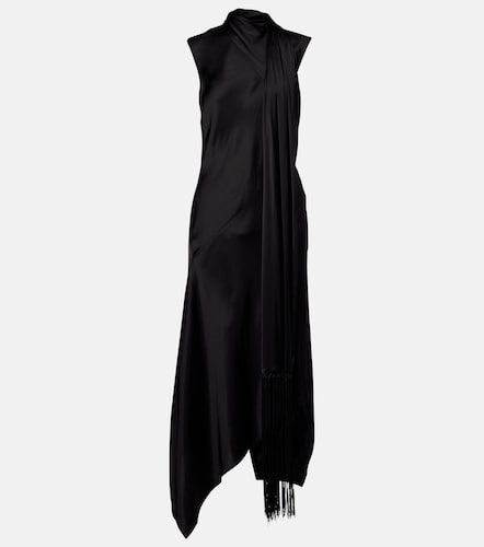 Vestido midi de satén con flecos - Acne Studios - Modalova