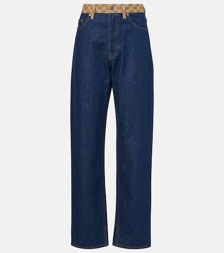 Jeans a gamba larga e a vita alta - Gucci - Modalova