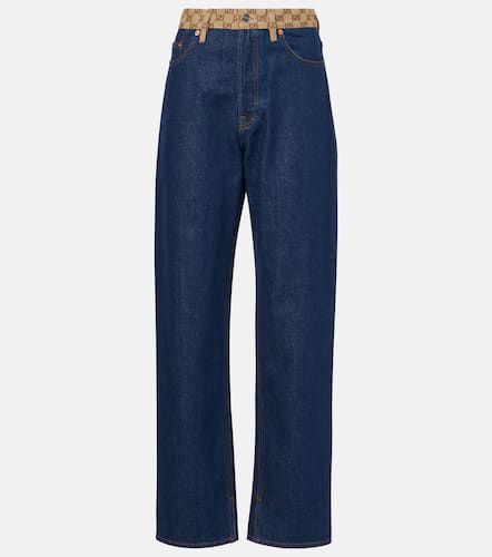 Gucci Jeans rectos de tiro medio - Gucci - Modalova