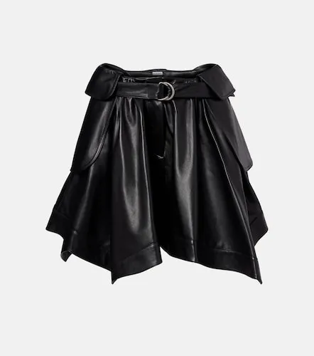 Double L belted leather miniskirt - Loewe - Modalova