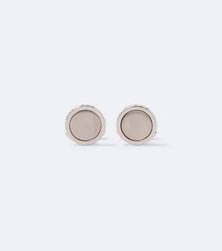 Gemelos de plata con cristales - Giorgio Armani - Modalova