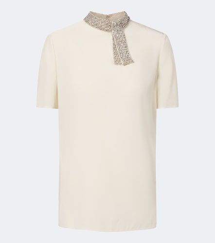 Top in crêpe de chine di seta - Valentino Garavani - Modalova