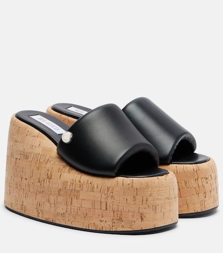 Sandalias Mochi de piel con plataforma - The Attico - Modalova
