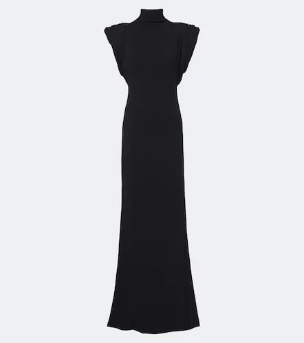 Draped wool-blend jersey gown - Mugler - Modalova