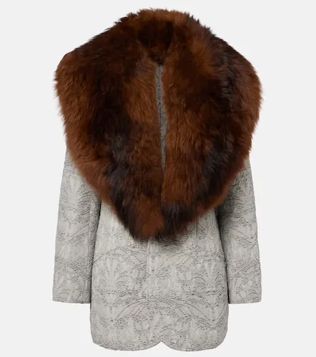 Mantel aus Baumwolle mit Shearling - Jacques Wei - Modalova