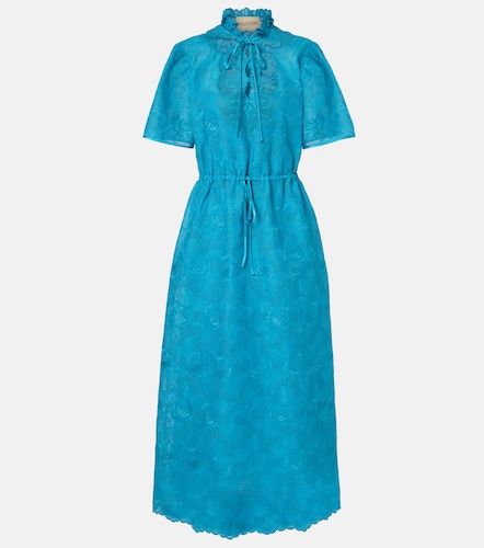 Abito lungo in pizzo di cotone - Valentino Garavani - Modalova