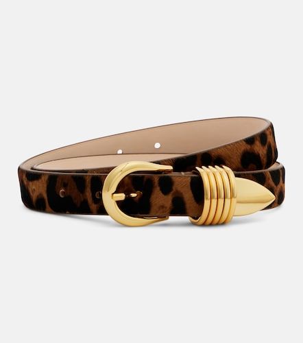 Hollyhock leopard-print calf hair belt - Dehanche - Modalova