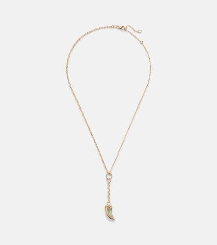 Collar de oro Claw de 18 ct con prasiolita - FoundRae - Modalova