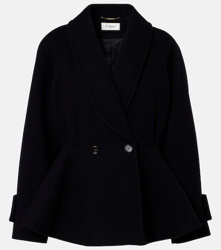 Chloe Peplum wool-blend coat - Chloe - Modalova