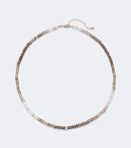 Collana in oro bianco 14kt con perline, labradorite e diamanti - Sydney Evan - Modalova