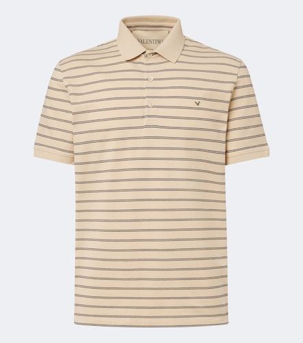 Polo VGold in cotone a righe - Valentino - Modalova