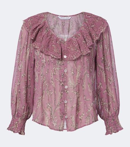 Blusa Hewitts in georgette con volant - Veronica Beard - Modalova