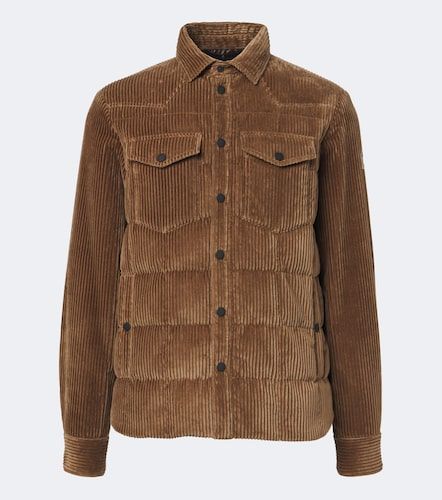 Piumino in velluto a coste di cotone - Moncler Grenoble - Modalova