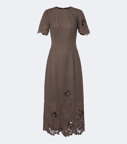 Abito midi in lana, seta e cashmere - Oscar de la Renta - Modalova