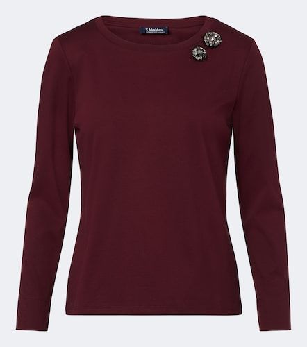Embellished cotton-jersey T-shirt - 'S Max Mara - Modalova