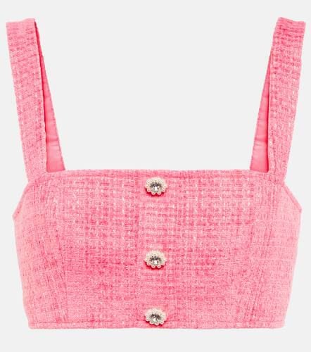 BouclÃ© embellished cropped top - Self-Portrait - Modalova