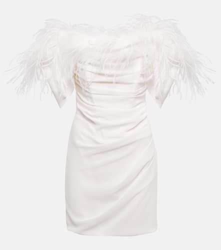 Feather-trimmed minidress - Giuseppe di Morabito - Modalova