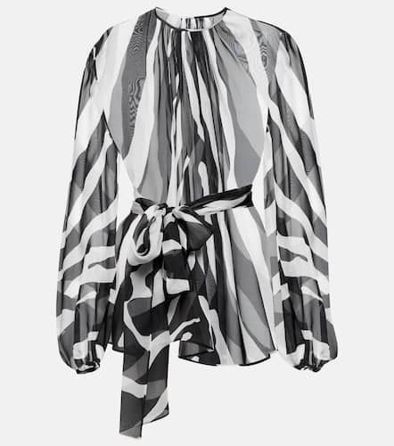 Zebra-print belted blouse - Dolce&Gabbana - Modalova