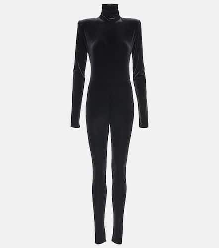 Turtleneck velvet jumpsuit - Alexandre Vauthier - Modalova