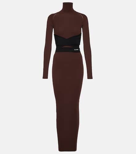 AlaÃ¯a Belted jersey turtleneck maxi dress - Alaia - Modalova